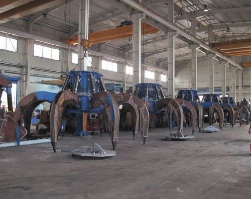 ηλεκτρική υδραυλική πορτοκαλιά αρπαγή φλούδας για τον εσωτερικό χειρισμό απορριμάτων