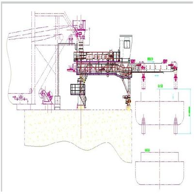 Μαζικός χειρισμός των υλικών 5000 Tph ικανότητας ζωνών τύπων φορτωτών σκαφών