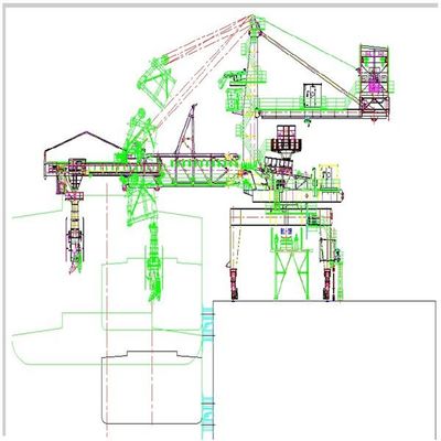 Μαζικός χειρισμός των υλικών 5000 Tph ικανότητας ζωνών τύπων φορτωτών σκαφών