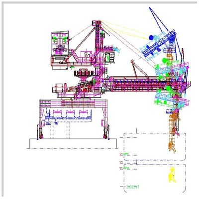 Μαζικός χειρισμός των υλικών 5000 Tph ικανότητας ζωνών τύπων φορτωτών σκαφών