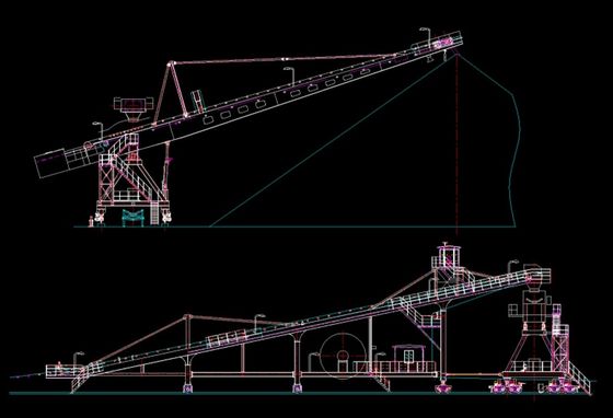 Δευτερεύων Cantilever στοιβαχτής που συσσωρεύει τον εξοπλισμό για το υλικό στη μάντρα